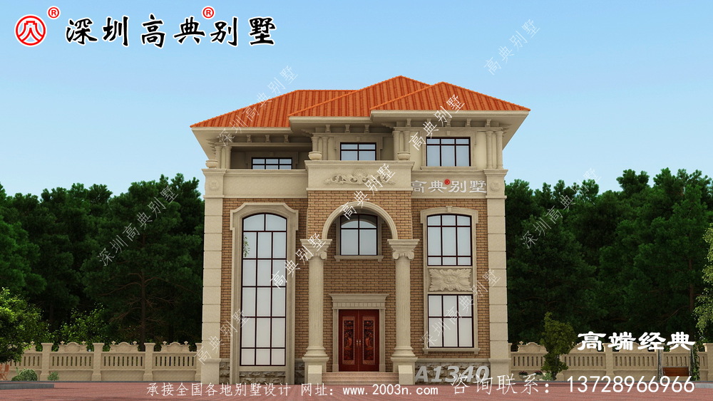 簡單的接地氣自建房外觀圖，經濟實用，最適合農村建設。