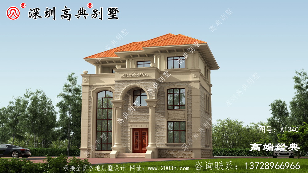 簡單的接地氣自建房外觀圖，經濟實用，最適合農村建設。