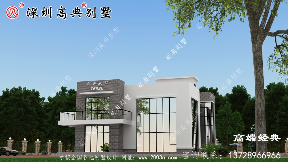 廣東鄉村自建房圖，簡潔大氣，想低調都不行。