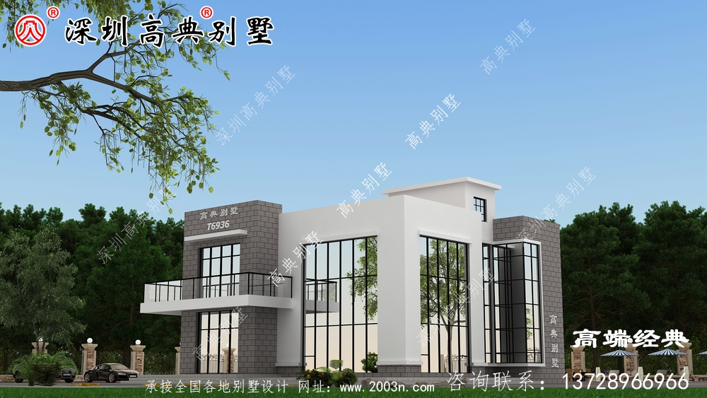 廣東鄉村自建房圖，簡潔大氣，想低調都不行。