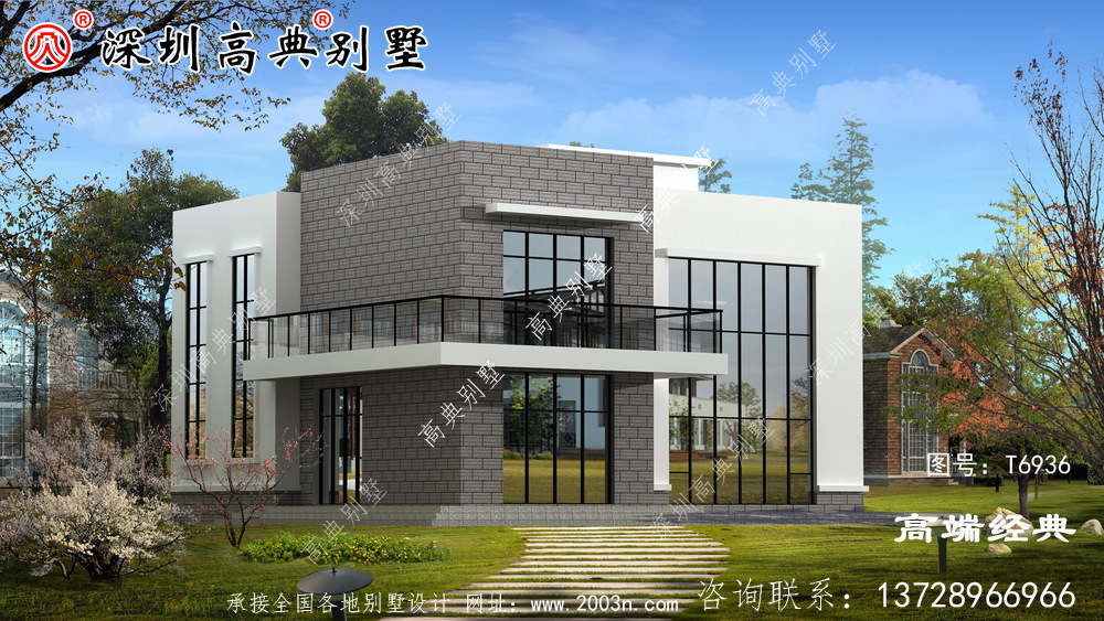 廣東鄉村自建房圖，簡潔大氣，想低調都不行。
