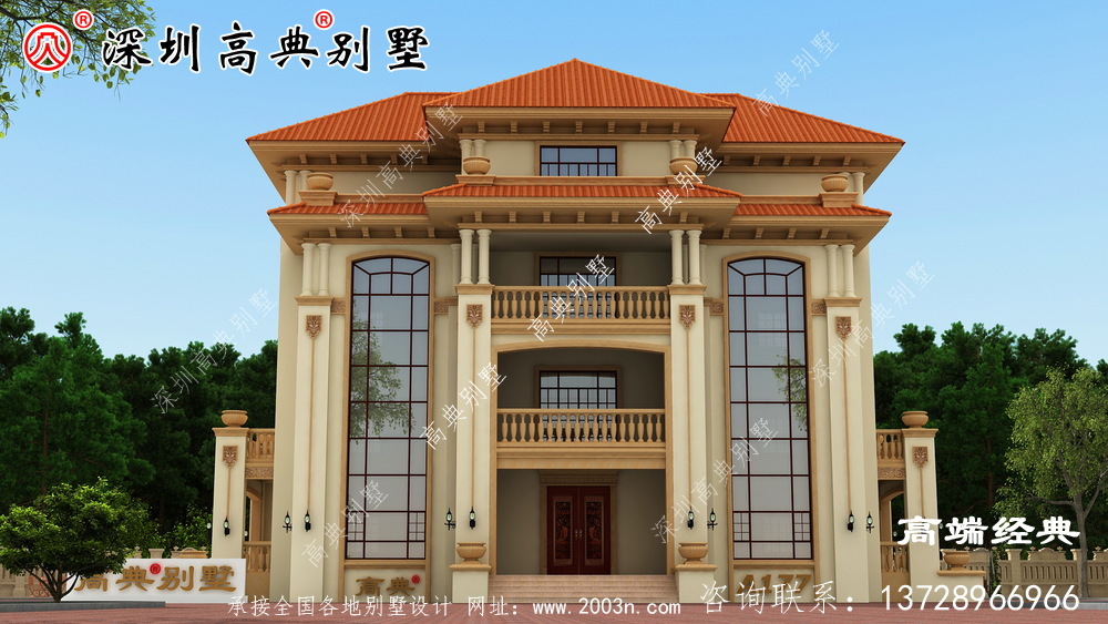 四層農村自建房實景圖平面圖，快來看看四層別墅怎么建！