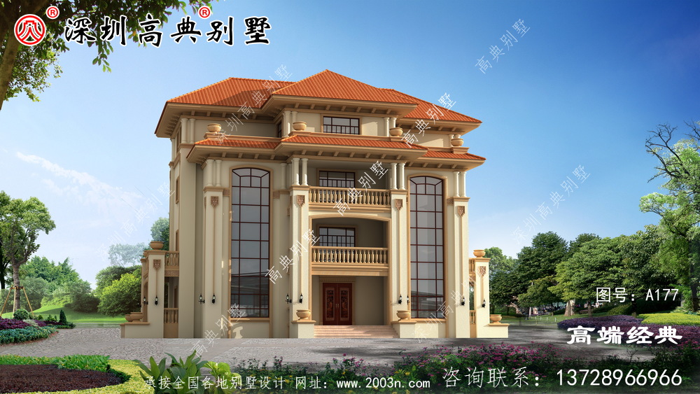 四層農村自建房實景圖平面圖，快來看看四層別墅怎么建！