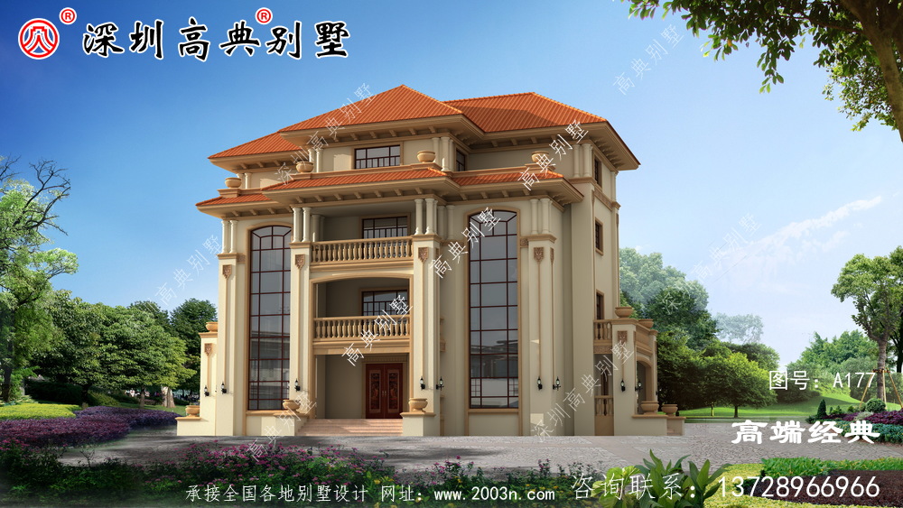 四層農村自建房實景圖平面圖，快來看看四層別墅怎么建！