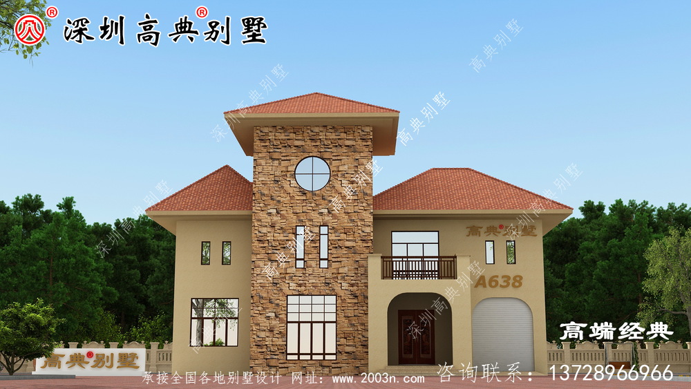 二層歐式別墅設(shè)計(jì)圖，永不過(guò)時(shí)的風(fēng)格，千萬(wàn)豪宅無(wú)法替代。