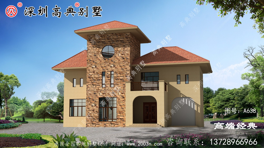 二層歐式別墅設(shè)計(jì)圖，永不過(guò)時(shí)的風(fēng)格，千萬(wàn)豪宅無(wú)法替代。