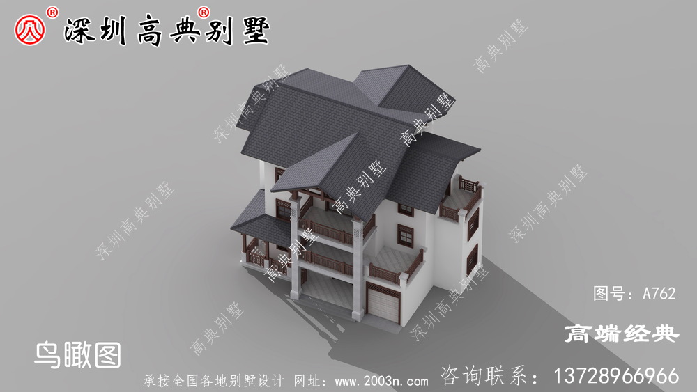 簡單精致的三層住宅設計圖，有置身自然的感覺