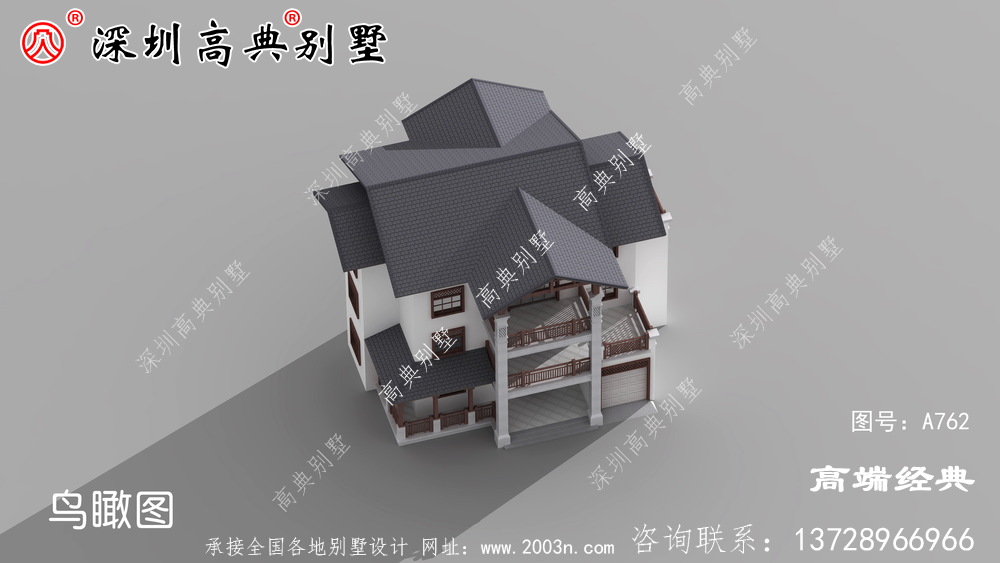 簡單精致的三層住宅設計圖，有置身自然的感覺