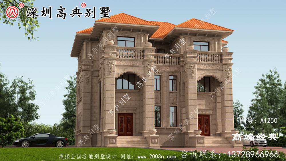農村三層自建房效果圖，經濟實用，保證讓你眼前一亮