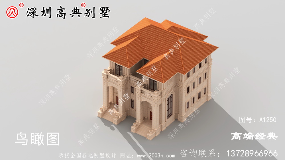 農村三層自建房效果圖，經濟實用，保證讓你眼前一亮