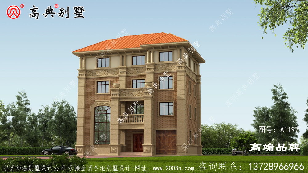 帶車庫的四層別墅設計圖，你喜歡嗎？