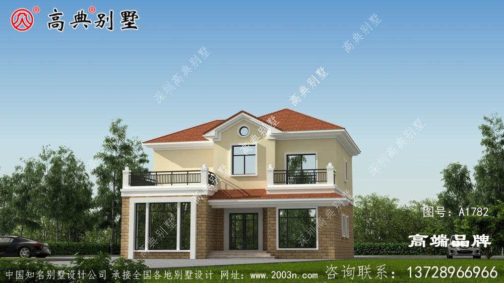 簡歐兩層戶型圖，滿足農村住宅建設的生活需要