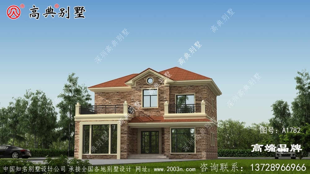 簡歐兩層戶型圖，滿足農村住宅建設的生活需要
