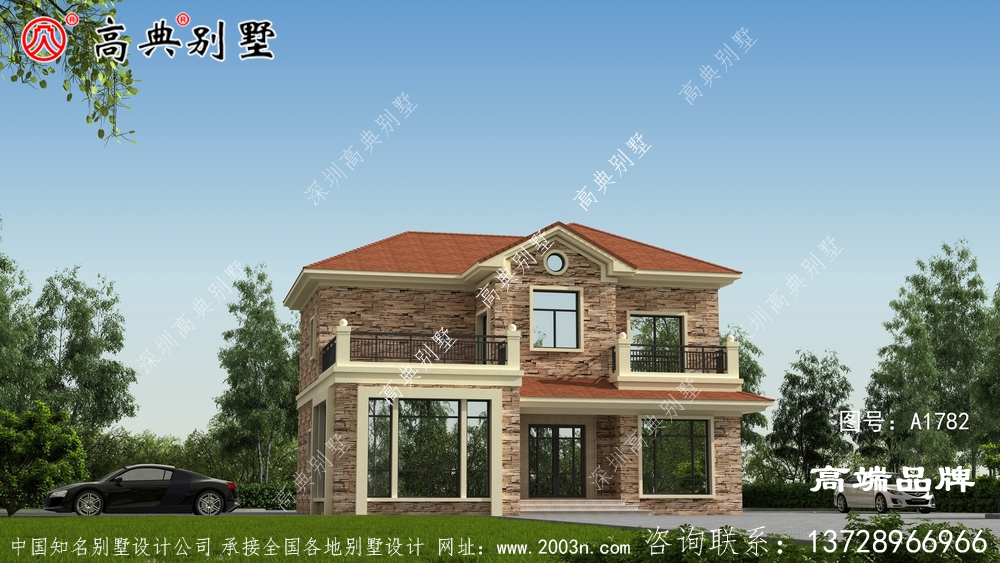 簡歐兩層戶型圖，滿足農村住宅建設的生活需要
