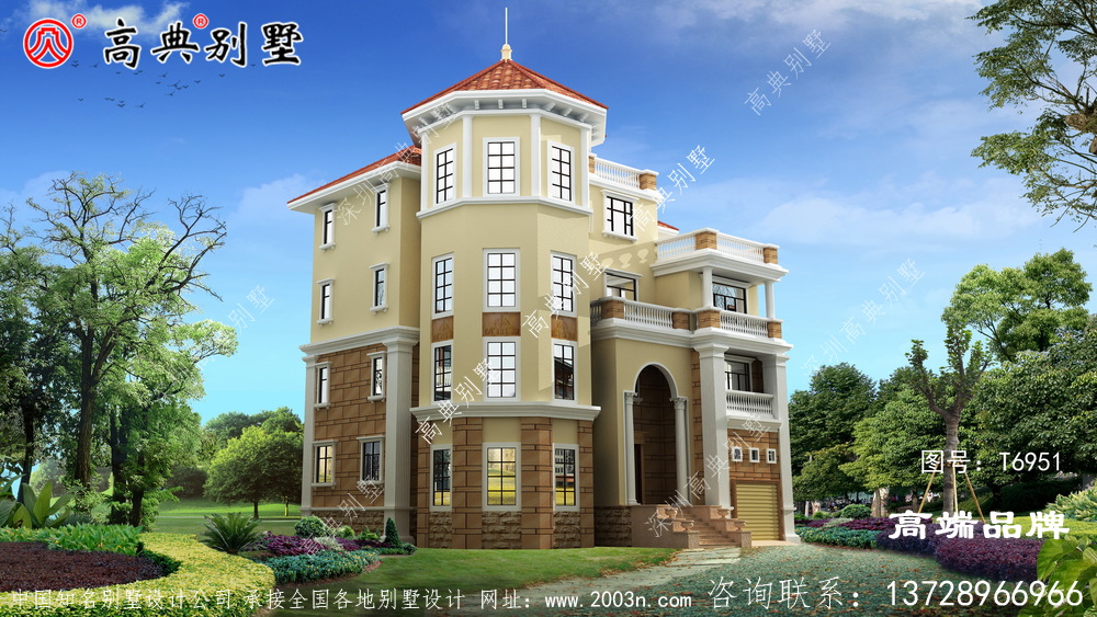 戶型豐富了別墅的外立面，又保證了采光通風