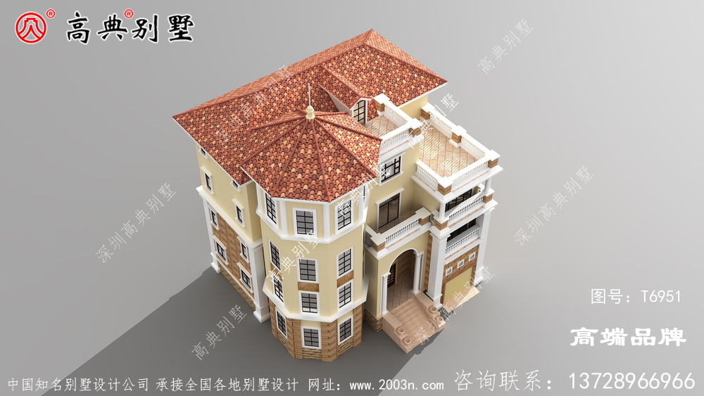 戶型豐富了別墅的外立面，又保證了采光通風