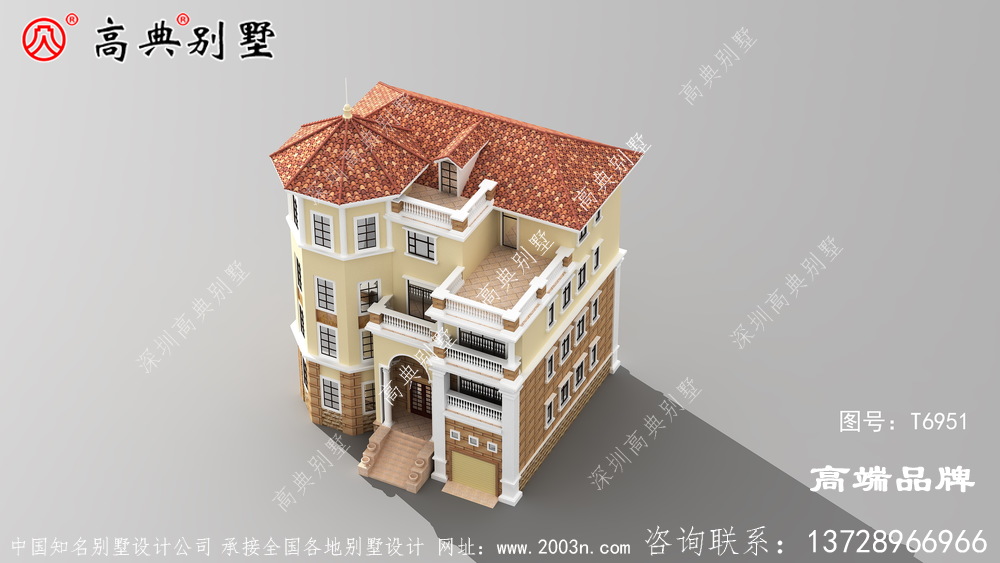戶型豐富了別墅的外立面，又保證了采光通風