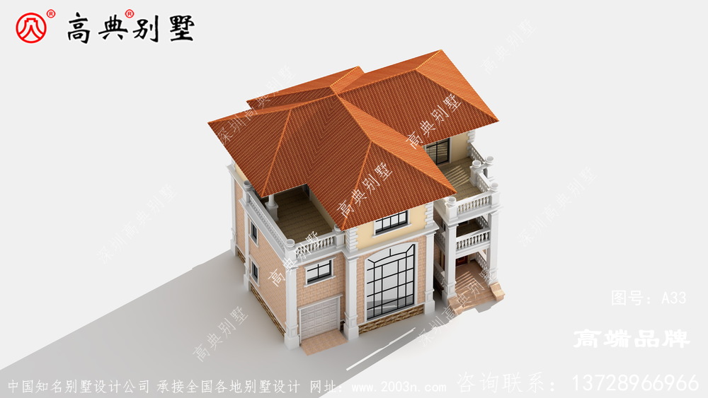 建棟復式三層歐式別墅，過年過節熱鬧才不擁擠