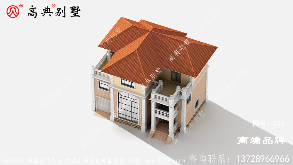 建棟復式三層歐式別墅，過年過節熱鬧才不擁擠