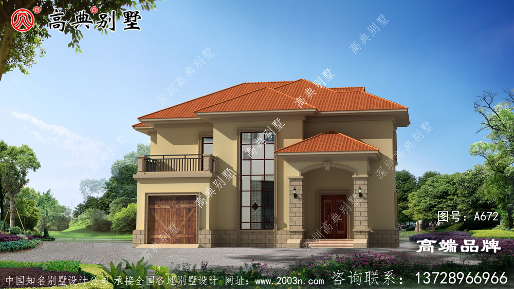 復式簡歐風格，完美呈現出農村新住宅的趨勢
