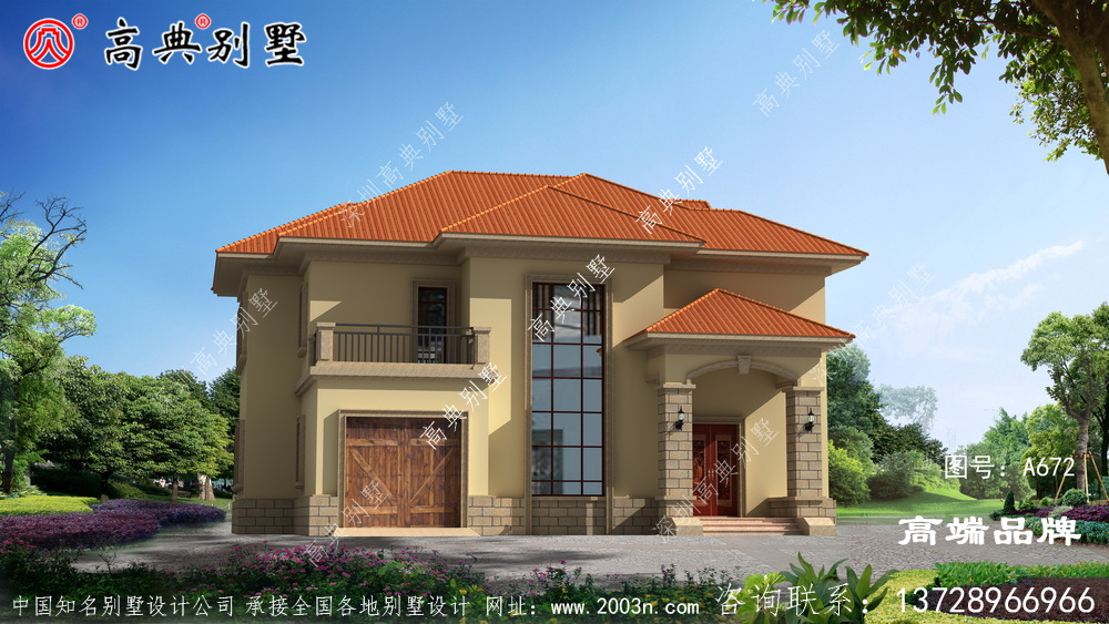 復式簡歐風格，完美呈現出農村新住宅的趨勢