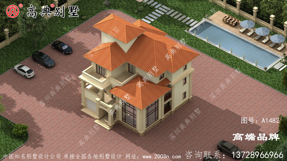 三層別墅住宅農(nóng)村，回家建一棟，看著就氣派