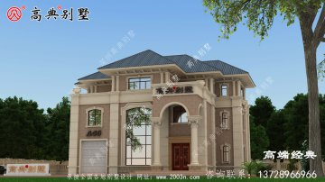 農(nóng)村三層自建別墅樓設(shè)計(jì)圖紙，外觀大氣