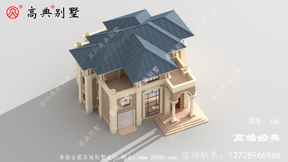 農村三層自建別墅樓設計圖紙，外觀大氣內部布局無可挑剔