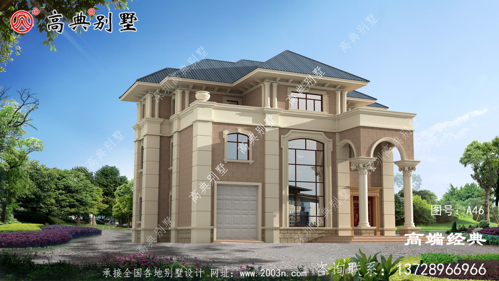 農村三層自建別墅樓設計圖紙，外觀大氣內部布局無可挑剔